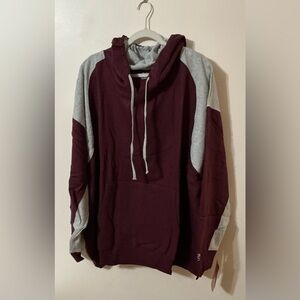 Rawlings Men’s Maroon and Light Gray Hoodie, Size 5XL
